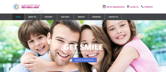 Dental hospital website designing in Kerala located at malappuram