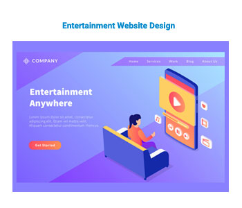 Entertainment Website Design
